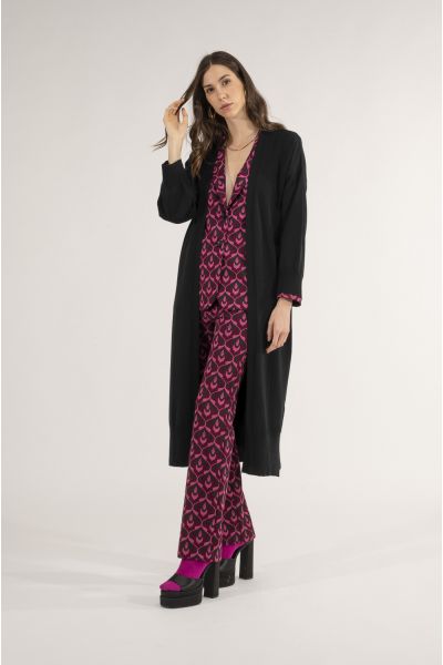 CARDIGAN LUNGO SPACCHI