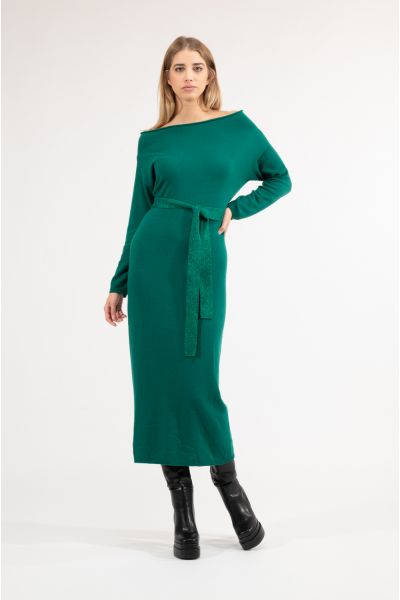ABITO CINTURA LUREX
