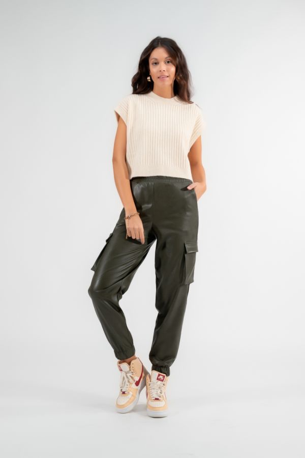 PANTALONE CARGO ECOPELLE