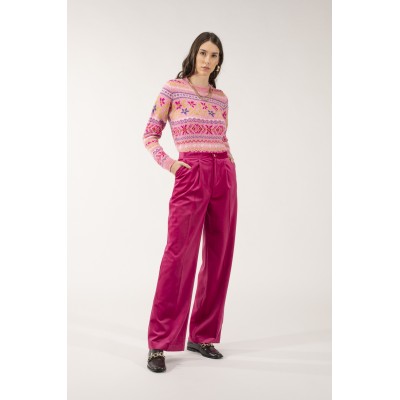 PANTALONE PALAZZO VELLUTO