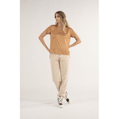 T-SHIRT GIROCOLLO RASO