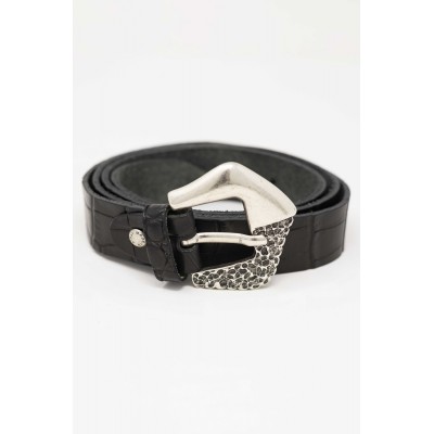 CINTURA FIBBIA BI LAVORAZIONE COCCO