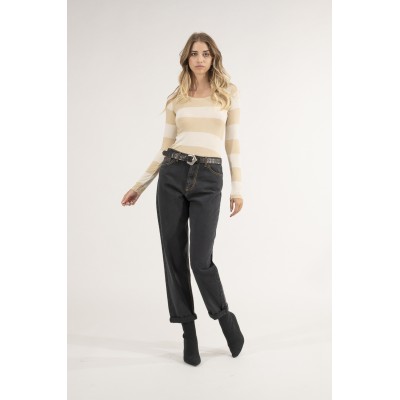 T-SHIRT MANICA LUNGA GIROCOLLO RIGHE