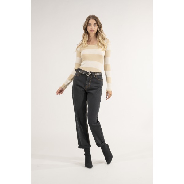 T-SHIRT MANICA LUNGA GIROCOLLO RIGHE