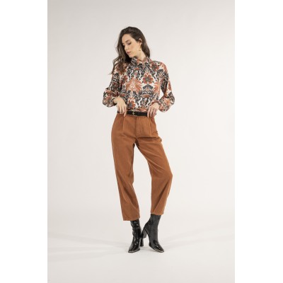 PANTALONE CARROT VELLUTO