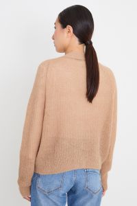 Alpaca ribbed cardigan - Camel Alpaca ribbed cardigan - Camel