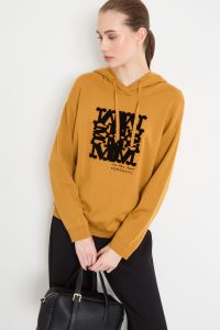 Drawstring hoodie - Yellow