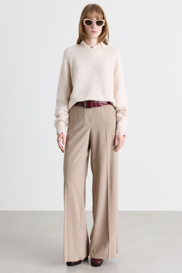 Alpaca-blend jumper - Beige Alpaca-blend jumper - Beige
