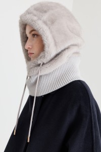 Балаклава на завязках - серый Балаклава на завязках - серый