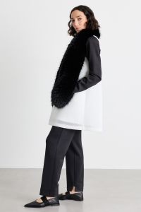 A-line technical mesh dress - White A-line technical mesh dress - White