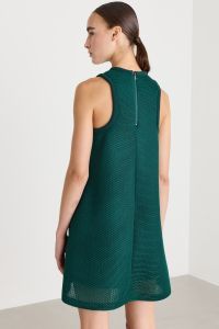 A-line technical mesh dress - Green A-line technical mesh dress - Green