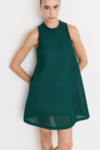 A-line technical mesh dress - Green A-line technical mesh dress - Green