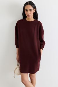 Short jersey dress - Bordeaux