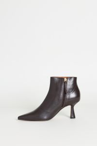 Кожаные ботинки - Коричневый
