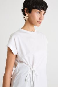 Bow-detail T-shirt - White