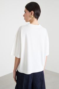 Boxy drop-shoulder T-shirt - White Boxy drop-shoulder T-shirt - White