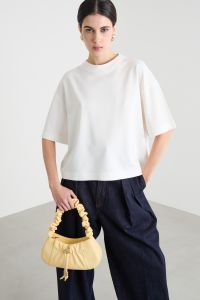 Boxy drop-shoulder T-shirt - White Boxy drop-shoulder T-shirt - White