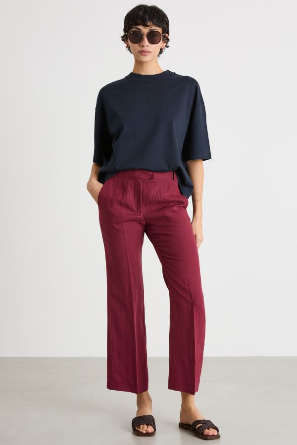 Boxy drop-shoulder T-shirt - Blue Boxy drop-shoulder T-shirt - Blue