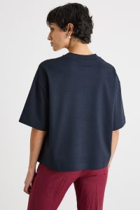 Boxy drop-shoulder T-shirt - Blue Boxy drop-shoulder T-shirt - Blue