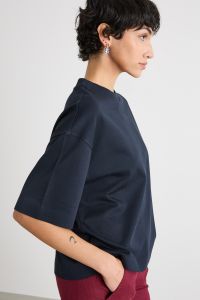 Boxy drop-shoulder T-shirt - Blue Boxy drop-shoulder T-shirt - Blue