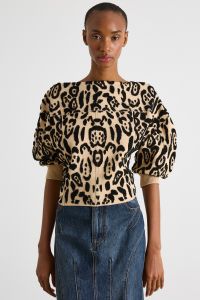 Animal print jacquard jumper - Animal Animal print jacquard jumper - Animal