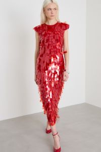 Sequinned dress - Red