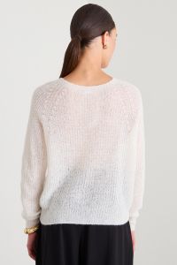 Alpaca-blend sweater - White