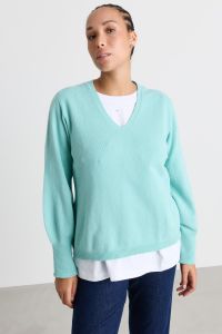 Balloon-sleeve jumper - Green Balloon-sleeve jumper - Green