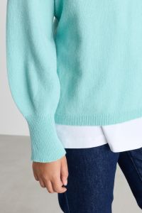 Balloon-sleeve jumper - Green Balloon-sleeve jumper - Green