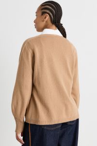 Balloon-sleeve jumper - Camel