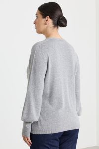Balloon-sleeve jumper - Grey