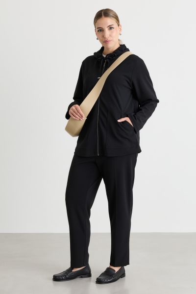 Compact jersey sweatshirt - Black