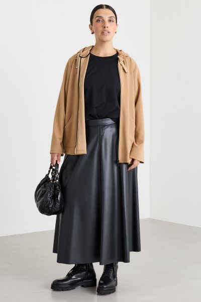 Compact jersey sweatshirt - Camel