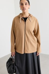 Compact jersey sweatshirt - Camel Compact jersey sweatshirt - Camel