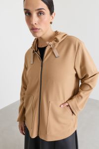 Compact jersey sweatshirt - Camel Compact jersey sweatshirt - Camel
