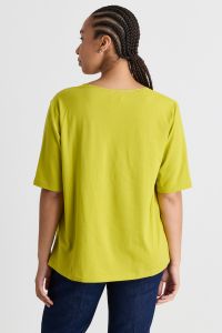 Split-hem T-shirt - Green Split-hem T-shirt - Green