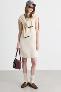 A-line canvas dress - White A-line canvas dress - White