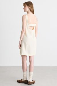 A-line canvas dress - White A-line canvas dress - White