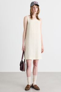A-line canvas dress - White A-line canvas dress - White