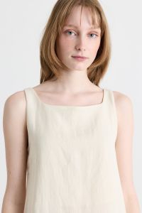 A-line canvas dress - White A-line canvas dress - White