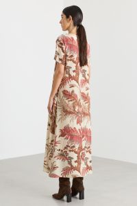 A-line dress with pockets - Beige A-line dress with pockets - Beige