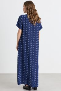 A-line dress with pockets - Blue A-line dress with pockets - Blue
