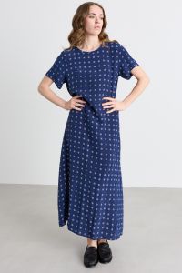 A-line dress with pockets - Blue A-line dress with pockets - Blue