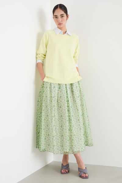 Asymmetric hem jumper - Yellow