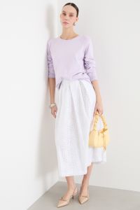 Asymmetric hem jumper - Lilac Asymmetric hem jumper - Lilac