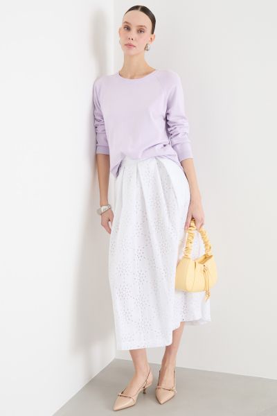 Asymmetric hem jumper - Lilac