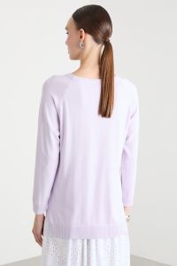 Asymmetric hem jumper - Lilac Asymmetric hem jumper - Lilac
