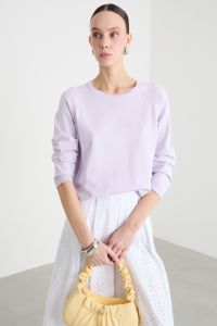 Asymmetric hem jumper - Lilac Asymmetric hem jumper - Lilac