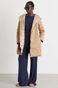 Двусторонний пуховик из водоотталкивающей ткани - Верблюжий