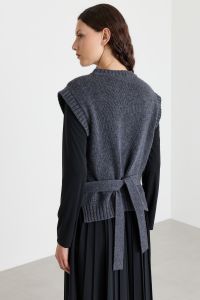 2-in-1 jersey and knit dress - Grey Black 2-in-1 jersey and knit dress - Grey Black
